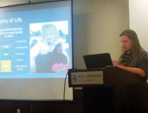 Brooke presents at the SfAA Conference about her Dancing Rabbit research.