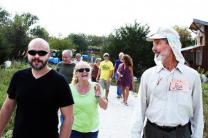 Bob lead one of the happy tours during Open House last weekend. Photo by Zach.