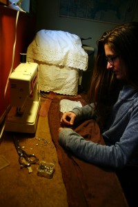 Sewing on a rainy dayprintweb