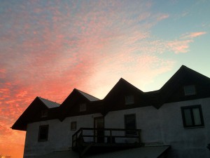 Skyhouse against a particularly picturesque sunset. Photo by Nik.
