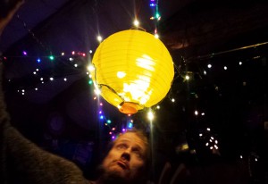 Does Ted see his past, present, or future in the New Year's Ball? Photo by Katherine.